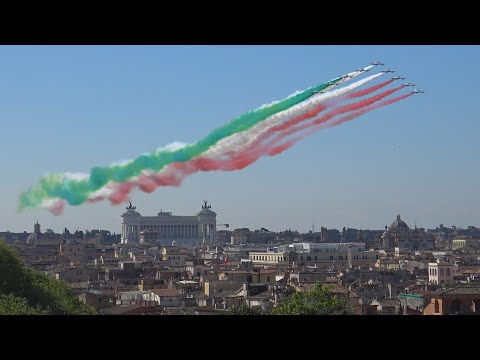 SORVOLO FRECCE TRICOLORI - ROMA 25 APRILE 2021