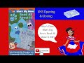 Blue S Clues Blue S Big News Vol 1 Read All About It 2001 VHS Opening Closing