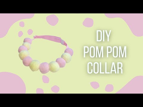DIY PomPom Collar - Grooming Accessories