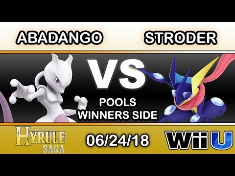 Hyrule Saga - Abadango (Mewtwo) Vs. Stroder (Greninja) Pools - Smash 4