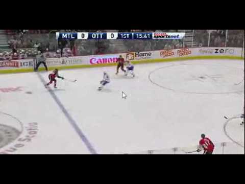 Dany Heatley goal against Canadiens