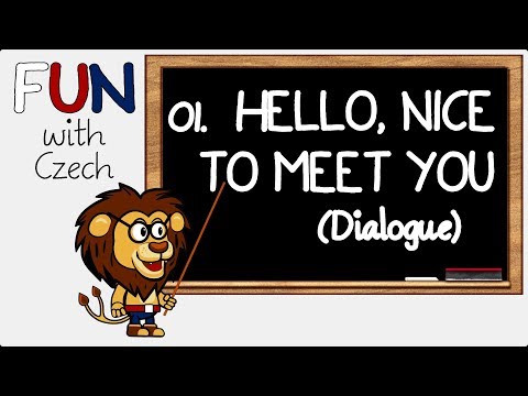 Learn Czech - 01a. Hello, nice to meet you - tips for beginners