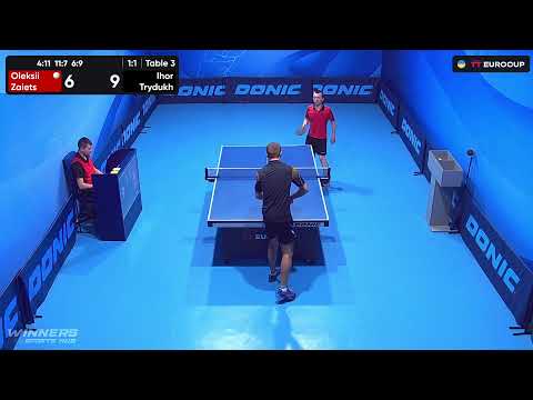 12:00 Oleksii Zaiets - Ihor Trydukh 25.08.2023 TT Euro.Cup Ukraine Professional. TABLE 3
