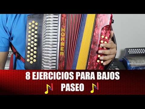 Ejercicios para bajos de paseo - Tutorial acordeón vallenato