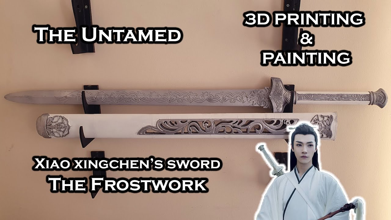 Frostwork -- The Sword of Xiao Xingchen from The Untamed -- 3D Printable Cosplay Prop 3D Print Model