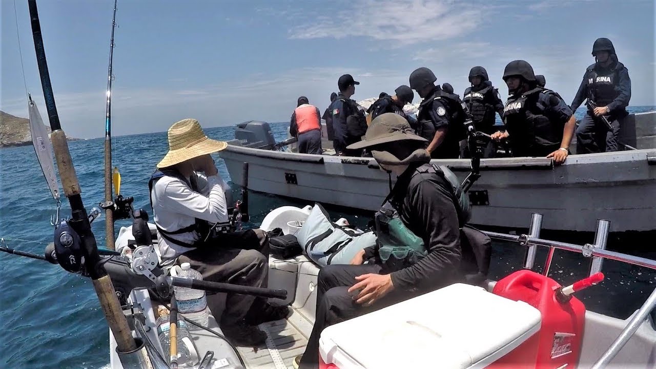 <h1 class=title>Stopped by FULLY ARMED Mexican Police while Fishing in Mexican Waters</h1>