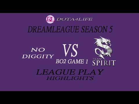 Dota2 DreamLeague-Season5(League Play): No Diggity vs Spirit Game 1 HighLight