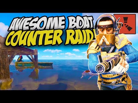 INSANELY LUCKY BOAT COUNTER RAID! - Rust Solo Survival Gameplay