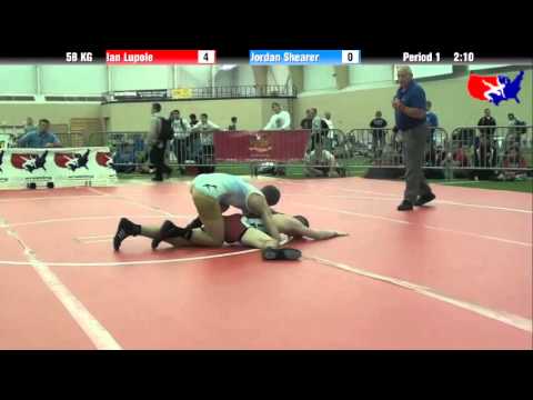 Ian Lupole vs. Jordan Shearer at 2013 ASICS FILA Cadet Nationals - GR