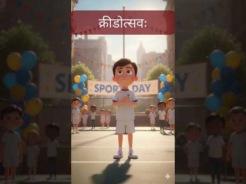 अस्माकं विद्यालयस्य क्रीडोत्सवः(हमारे विद्यालय का खेल उत्सव)Sanskrit Story - 66 | Sanskrit Kalp