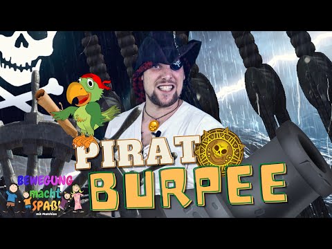 PIRATEN TRAINING 😃 Pirat Burpee auf geheimer Mission! 👑 Teil 3 - Bewegungsreise für Kinder