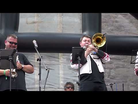 Band Pres Llareggub Brass Band Live in Brecon 2025