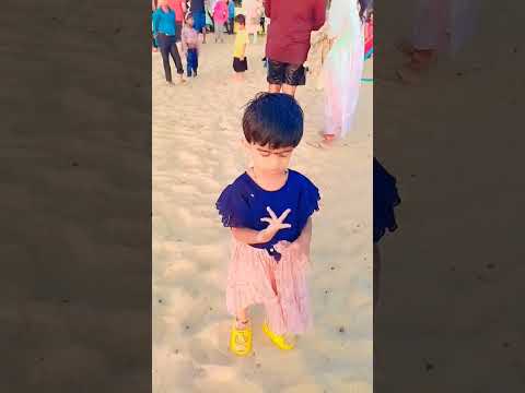 #Baby Dhakshinya// Cute// Panambur beach// Mangalore //Tulunadu//