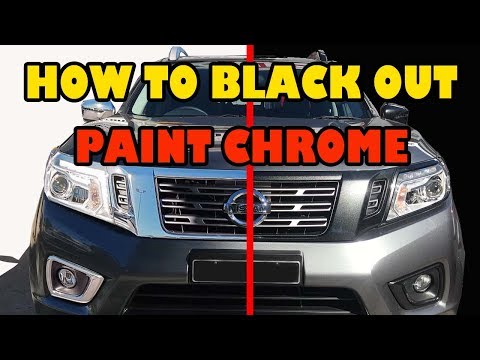 How to paint over Chrome, black out your ride