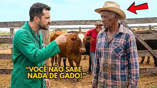 O VETERINÁRIO EXPULSOU o VELHO que dormia no CURRAL… até o GADO inteiro parar de COMER sem ele!