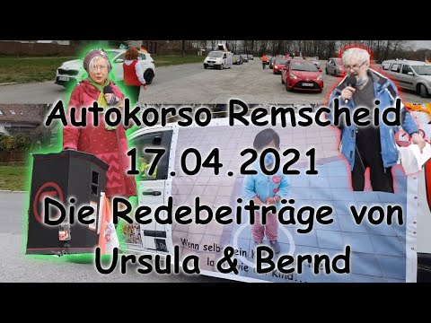 17.04.2021- Freisheitskorso Bergisch Land in Remscheid - Redebeiträge Ursula und Bernd