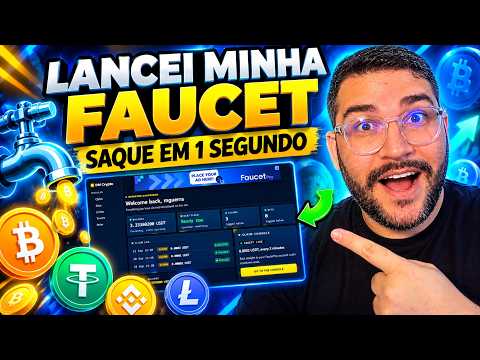 EU CRIEI UMA FAUCET QUE PAGA EM 1 SEGUNDO | DM CRYPTO