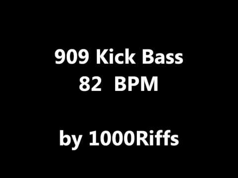 909 Kick Bass Drum : 82 BPM - Beats Per Minute