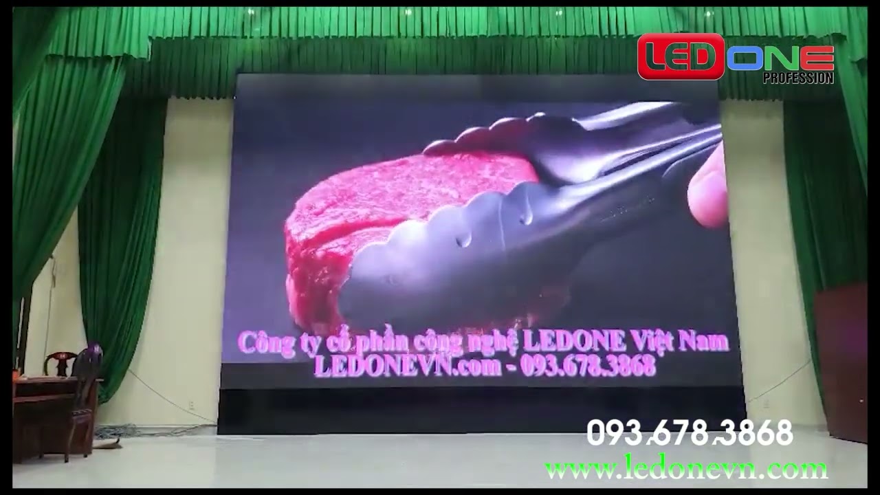 UBND Huyện Lâm Hà - Lâm Đồng | Ledone lắp đặt dự án thầu màn hình LED P2 phòng Hội trường - Hội nghị