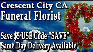 preview picture of video 'Crescent City CA Funeral Flowers | Save $5 Use Code SAVE | Sympathy Flowers in Crescent City, CA'