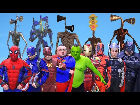 Superheroes And Siren Head Compilation