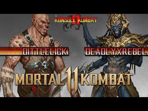 DEADLYXREBEL vs DITTLELICK (BATTLE OF THE BEAST!) - Konsole Kombat 2 Qualifier 1 : MK11
