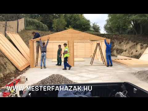 Dupla beállós faház garázs összeszerelés (Time-Lapse Video)