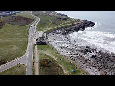 Drone footage of Rest Bay