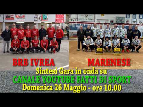 Bocce : Promo Riprese Video Gara BRB Ivrea - Marenese - Semifinale Final Four 2024