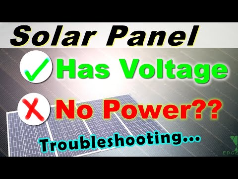 Solar Panel makes NO POWER! but has VOLTAGE? Troubleshooting - Solar Electric 101 #009 #DIY