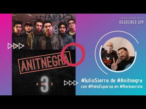 #JulioSierra de #Anitnegra en #Rockanrola #RockNeuquino #MusicosIndependientes