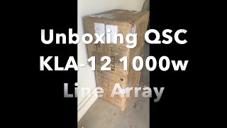 Video thumbnail for Unboxing QSC KLA 12 1000w Line Array speaker by God Guns Guitar