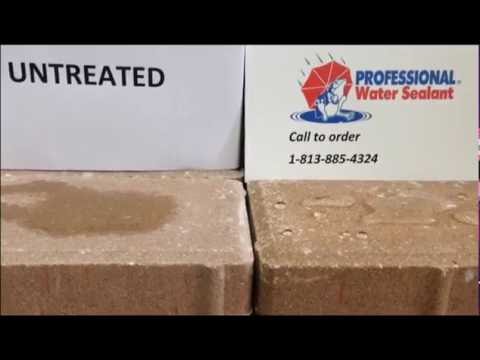 Professional Water Sealant on Concrete Paver Bricks PWS-5 PWS-8 Waterproofing