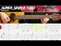 Samba Pa Ti Santana BEGINNERS GUITAR Super Simple Tabs