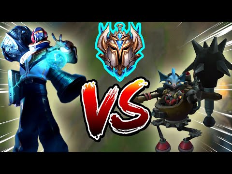 Challenger RYZE playing vs a Challenger RUMBLE in 5v5 Comms