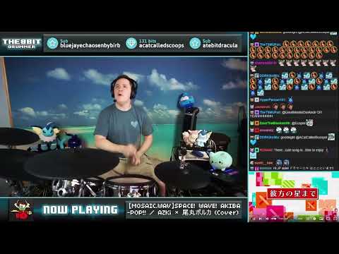 The8BitDrummer // MOSAIC.WAV - SPACE! WAVE! AKIBA-POP!! (AZKi & Omaru Polka cover)