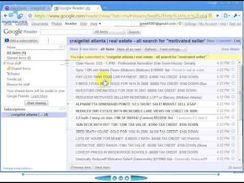 Rss Feeds On Craigslist