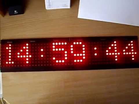 Matrix led display driver based on AVR ATMega 8 - firmware v1.0