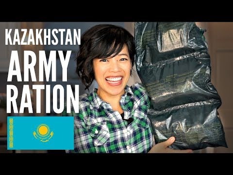 KAZAKHSTAN 24-hour ARMY RATION TASTE TEST | Kazakh MRE
