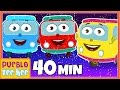 Las Ruedas Del Autobús De Colores Y Más Canciones Infantiles Pueblo Teehee