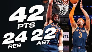 Karl-Anthony Towns - Josh Hart - New York Knicks