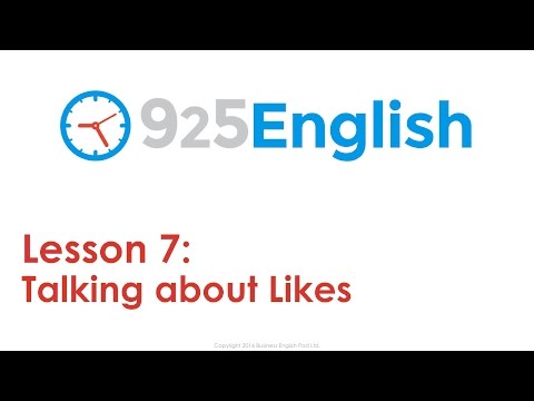 Learn English with 925 English Lesson 7 - Likes & Preferences in English | ESL English Conversation Video