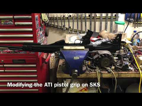 SKS, ATI pistol grip modification