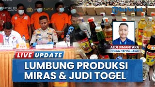 Polisi Fakfak Berantas Miras dan Judi Togel, 8 Pelaku Ditangkap