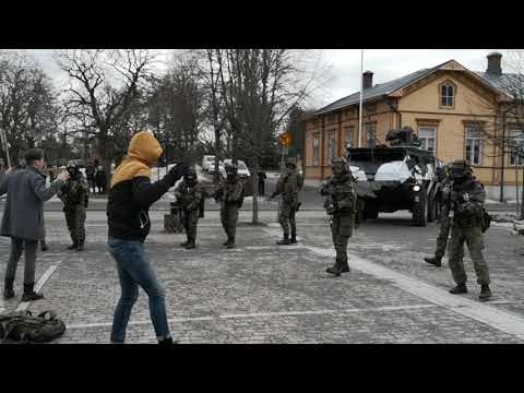 Kiinniottotilanne, Uusikaupunki 19 - paikallispuolustusharjoitus