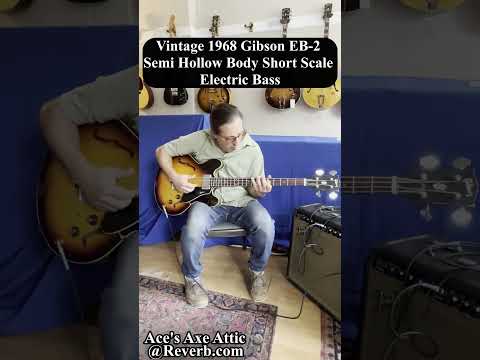 Vintage 1968 Gibson EB-2 Semi Hollow Body Short Scale Electric Bass w OCBC~100% Original~VG+ / Excellent Condition~A Sonic Monster! *SEE OUR VIDEO* image 26