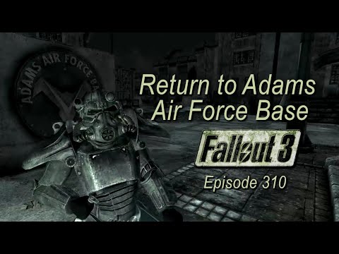 Return to Adams AFB & all 8 Tesla Cannons found! FALLOUT 3 ep310 (presidential metro glitch) PC