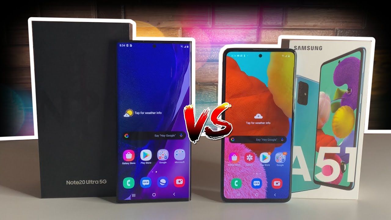 Samsung Galaxy A51 vs Samsung Galaxy Note 20 Ultra!