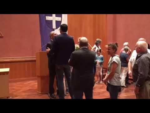 Im Bruchsaler Gemeinderat nach der Wahl von Bürgermeister Andreas Glaser am 5. Juli 2016.