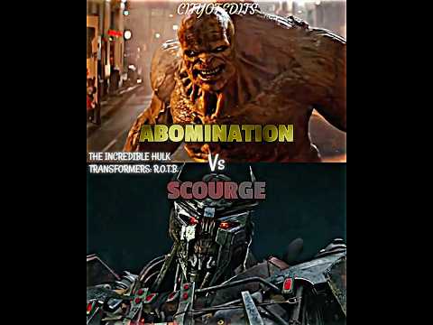 Abomination vs Scourge #transformersriseofthebeasts #theincrediblehulk #vsedit #vsbattle #wisedit